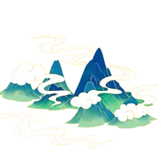 【米图网-52mitu.com】祥云 灯笼 国潮 中式 古风 古典 折扇 扇子 年会 传统素材 国潮风素材 梅花 仙鹤 山分割线花纹