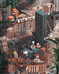 Doug John Miller’s intricate architectural illustrations