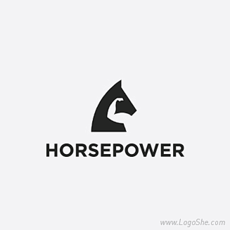 Horse Power国外Logo设计欣...