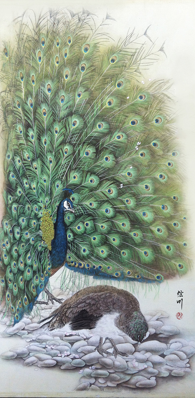 +长相依+-弦川_手绘,工笔,国画,插画...