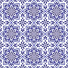 蓝色青花瓷陶瓷花纹纹理背景壁纸包装纸高清图片AI矢量素材 (54)