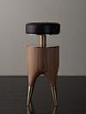 MOLAR STOOL-WHITE OAK