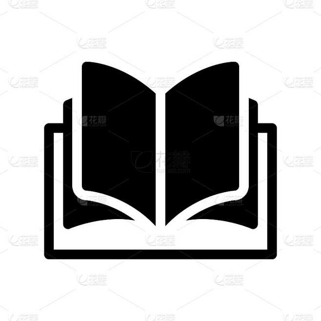 书图标矢量标志模板插图