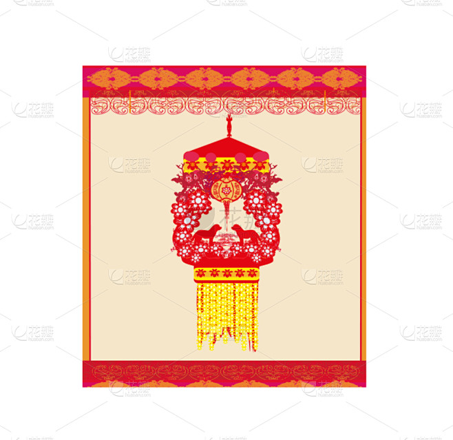 狗,十二生肖,华丽的,传统,请柬,事件,...