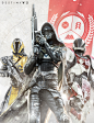 Destiny 2: Guardian Covers , Joseph Biwald : I had the opportunity to work on three Guardian covers for Destiny 2; utilizing the new Destiny 2 Class Iconography, white Star Map and key art photos of replica Guardian armor.

Armor concept's by: Jamie Jones