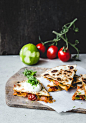 Apricot Salsa Quesadillas