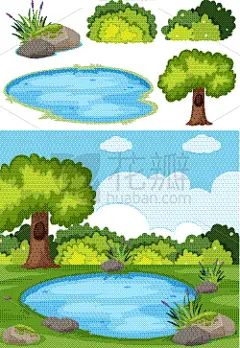 公园,户外,景象,背景,自然,一个物体,图像,壁纸,苔藓,池塘