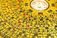 中国风水罗盘上的针灸针