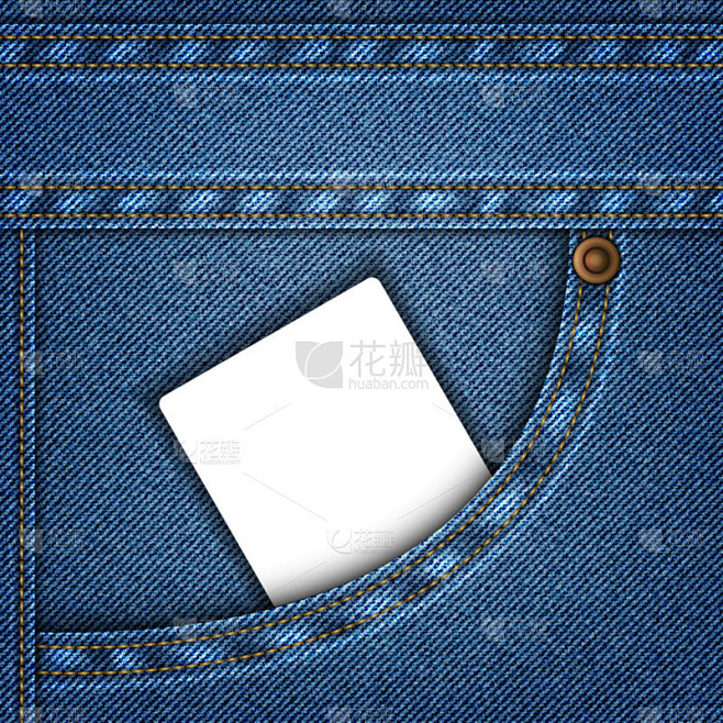 牛仔口袋短袖T main image 1