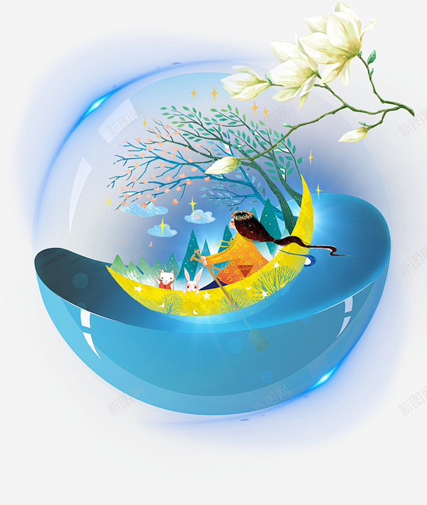 梦幻睡眠日晚安问候海报 免费下载 页面网...