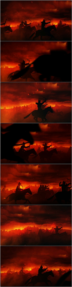 采集若素女啊采集到[参考]古装/意境/构图背景素材 征战沙场背景图