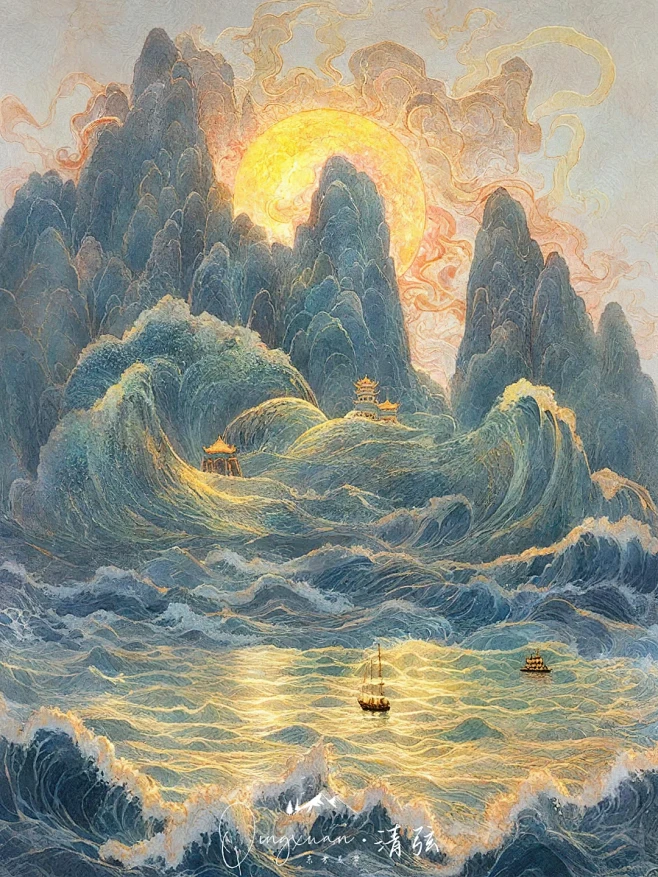 东方美学 | 漫步蓬莱仙境