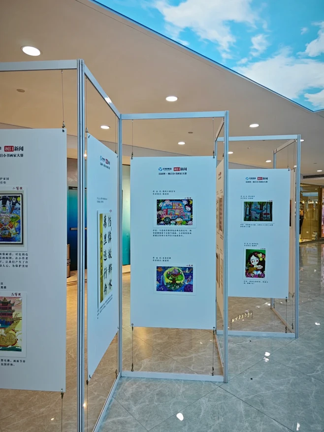 湖北武汉八棱柱书画摄影展架租赁搭建服务 ...