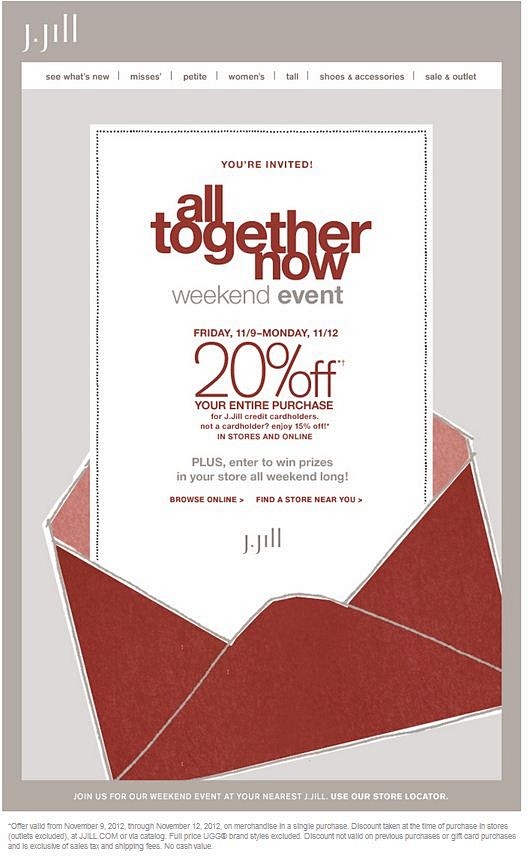 #JJill #Coupon | 20%...