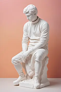 雕刻艺术作品石膏雕塑模型图片