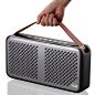 Premium-Wireless-Speaker-HR702H-Grey-Hand-Carry
