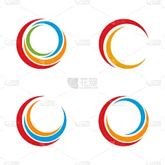 圆和社区图标模板矢量图标