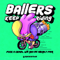 Bubble Goose Ballers Generative Art NFT : I'm feelig lucky to be part of @BubblegooseXYZ  :) Working alongside @iamcarljonesto take his sketches and transform it into Generative Art (adding the final line art and color :)) This is part of the generative a