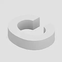 c字母三维立体设计模板