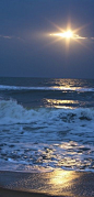 Moon Shine over the Ocean