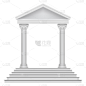柱子,寺庙,罗马,过去,台阶,矢量,建筑外部,外立面,科林斯式,图像