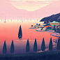 Boats canoe francesco bongiorni ILLUSTRATION  kayak Ocean sailboat sea ship Surf