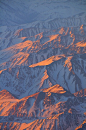 Sunrise over the Andes (taken from flight into Santiago), Chile