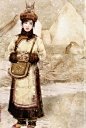42、鄂伦春族，主要分布在内蒙古自治区， "鄂伦春"是民族自称，其含义有两种解释，一是 "住在山岭上的人们"，二是"使用驯鹿的人们"。新中国成立后，统称为鄂伦春族。鄂伦春族信奉萨满教，崇拜自然物。