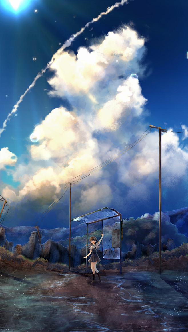 动漫插画漫画萌系唯美头像壁纸情侣头像美景意境清新全屏二次元p站