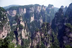 张家界,湖南省,山,中国,秘密,自然立柱,喀斯特,水平画幅,旅行者,户外