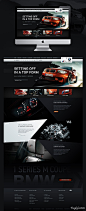 BMW M1 Coupe宝马汽车网站界面设计