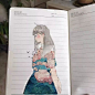 日本有一位爱画画的女孩，ikedda，用一支笔、一个笔记本，就给近30w网友带来无数惊喜和感动 ​​​​
