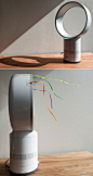 英国工业设计师James Dyson在2009年发布了一款新型的风扇设计“Dyson Air Multiplier（气流倍增器）”。它没有扇叶，只有一个底座和一个环形的送风口。