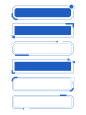 蓝色几何装饰边框商务极简风标题框文本框
