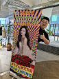易拉宝展示架定制海报设计制作招聘广告牌展示牌展架立式落地式架-tmall.com天猫