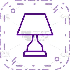 计算机图标,灯,轮廓,光,矢量,符号,直的,图像,标志,设计