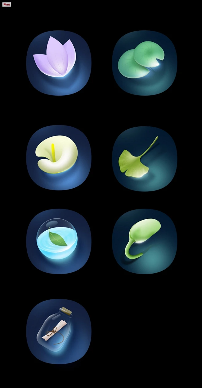 植物ICON-UI中国-专业界面交互设计平台-花瓣网
