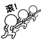滚 #霹雳娇兔# #表情# #团伙篇#