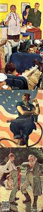 美国Norman Rockwell(诺曼·洛克威尔)作品集欣赏 : 想要快速查找每日分享？置顶公众号今日免费分享免费获取回复：全套资源本文内容由「每日插画推荐」整理，仅供分享交
