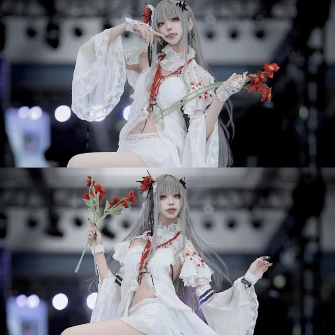 于此绽放 直至荼蘼。#无期迷途 #可可莉克 #cos #场照@一条小汐，采集@屿堍-花瓣网
