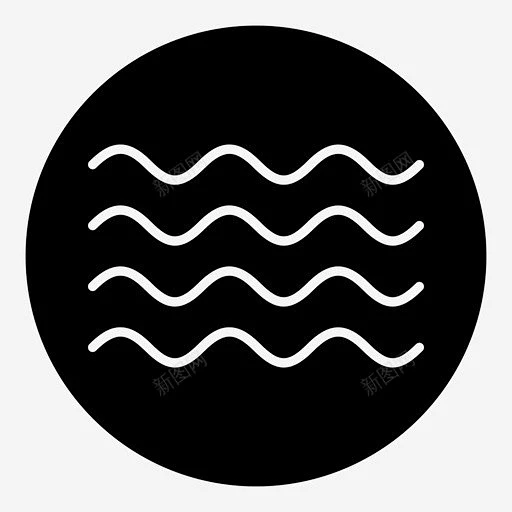 波水海图标 频率 icon 标识 标志 UI图标 设计图片 免费下载 页面网页 平面电商 创意素材-花瓣网