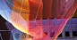 janet echelman's ethereal net sculpture floats above streets of hong kong :  