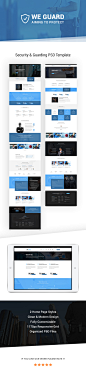 安保防护、安全保护公司网站html模板 - 素材中国16素材网