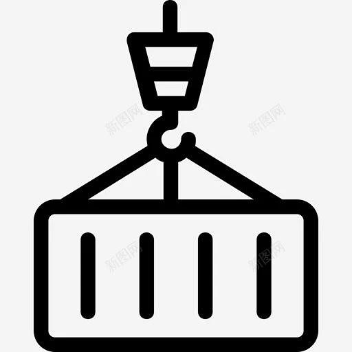 集装箱货物建筑图标 设计图片 免费下载 页面网页 平面电商 创意素材-花瓣网