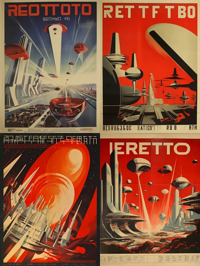 复古未来主义 Retro Futuristic Posters_1_PromptWizard_来自小红书网页版-花瓣网