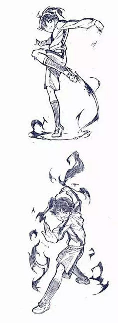 com采集gwindor采集到动势#绘画参考学习#q版人物动作参考~weibo.