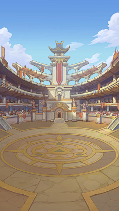 大の梦想家采集到竖版国风欧式背景