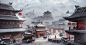 00245-726164879-Chinese ancient city Chang 'an, super wide Angle, vision, realism, beautiful, army attack Chang 'an city, the army people wear a