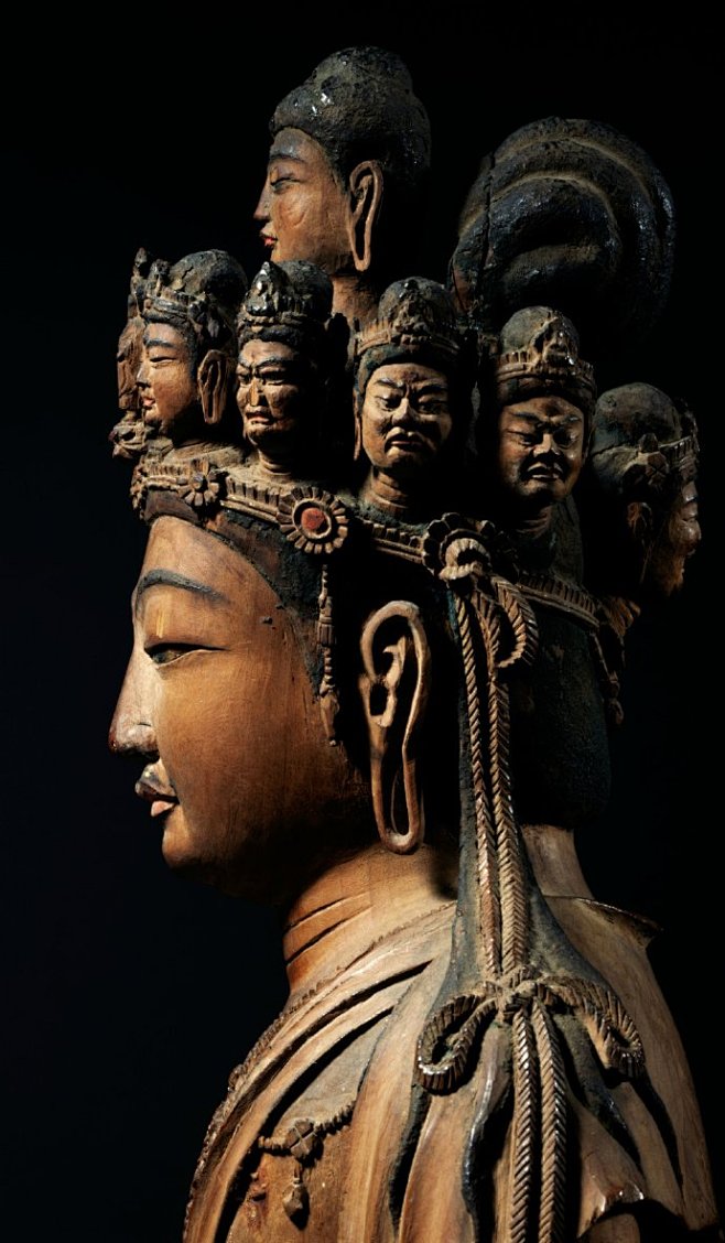 十一面观音立像，平安时代 8世纪，奈良国...
