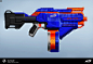 Nerf - N-Strike Elite: Infinus : The Infinus is the fourth N-Strike blaster I designed from the Elite series. It continues the new form language details and texture pattern from the Surgefire, meant to evolve the look of Elite with hyper-faceted surfaces 